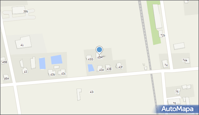Lubanie, Lubanie, 43H, mapa Lubanie