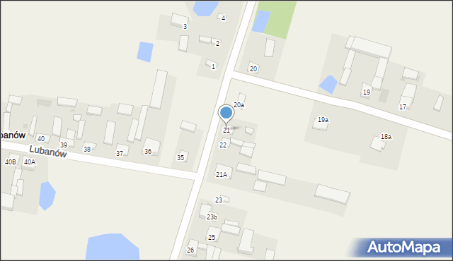 Lubanów, Lubanów, 21, mapa Lubanów