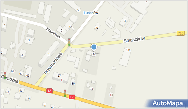 Lubanów, Lubanów, 8a, mapa Lubanów