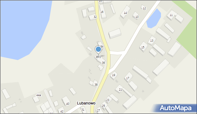 Lubanowo, Lubanowo, 36/1, mapa Lubanowo