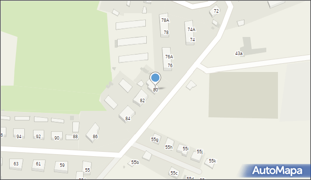 Lubanowo, Lubanowo, 80, mapa Lubanowo