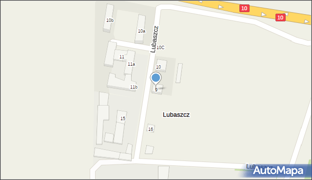 Lubaszcz, Lubaszcz, 9, mapa Lubaszcz