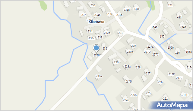 Lubatowa, Lubatowa, 232b, mapa Lubatowa