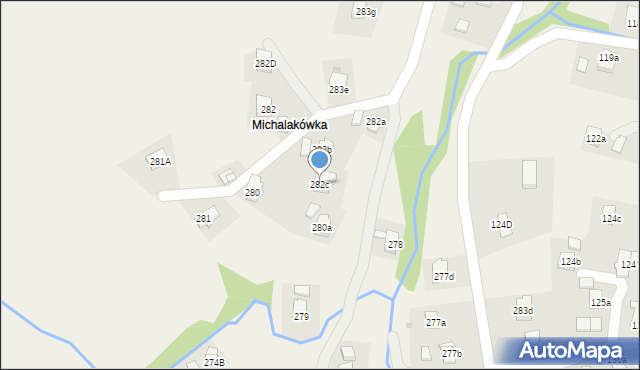 Lubatowa, Lubatowa, 282c, mapa Lubatowa