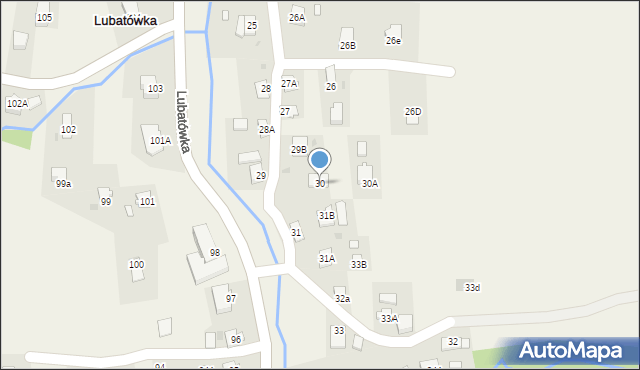 Lubatówka, Lubatówka, 30, mapa Lubatówka