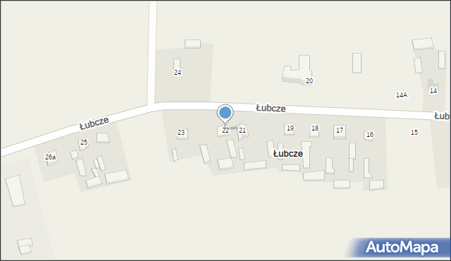 Łubcze, Łubcze, 22, mapa Łubcze