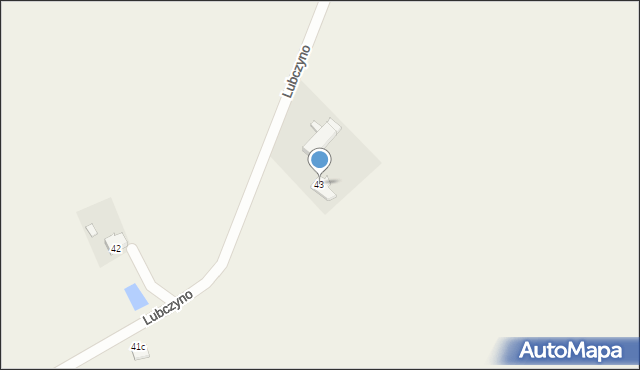 Lubczyno, Lubczyno, 43, mapa Lubczyno