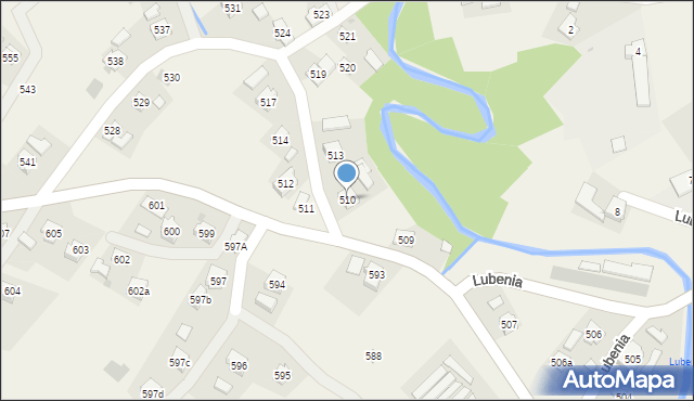 Lubenia, Lubenia, 510, mapa Lubenia