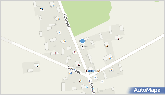 Luberadz, Luberadz, 5, mapa Luberadz