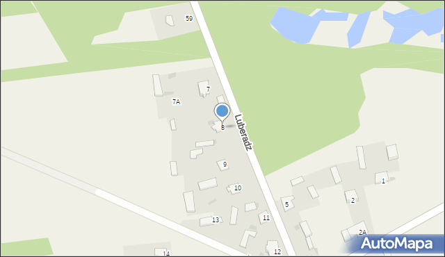Luberadz, Luberadz, 8, mapa Luberadz