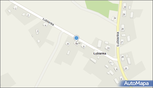 Łubianka, Łubianka, 5a, mapa Łubianka