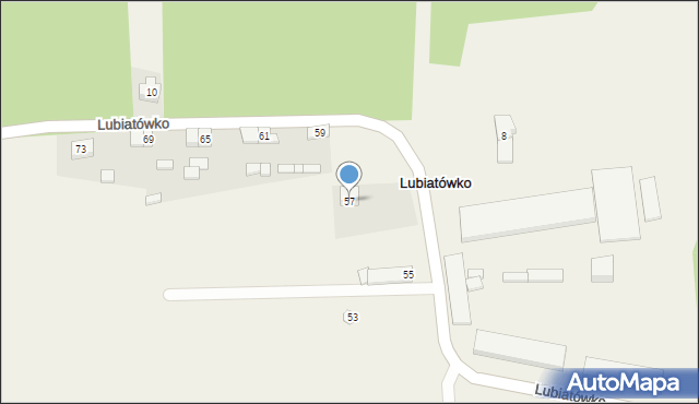 Lubiatówko, Lubiatówko, 57, mapa Lubiatówko