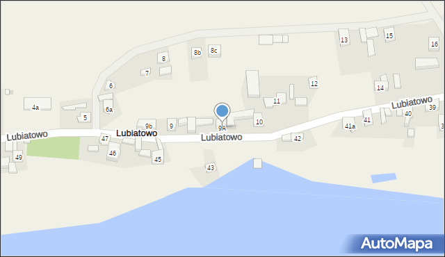 Lubiatowo, Lubiatowo, 9A, mapa Lubiatowo