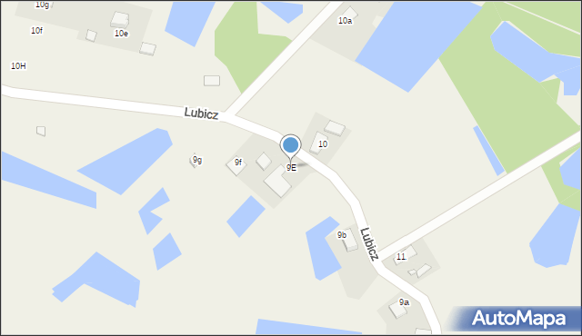 Lubicz, Lubicz, 9E, mapa Lubicz