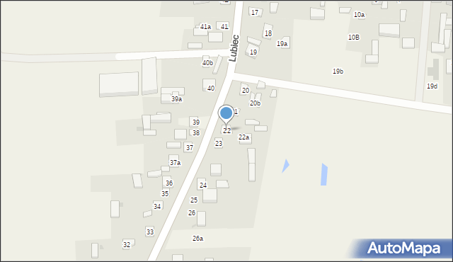 Lubiec, Lubiec, 22, mapa Lubiec