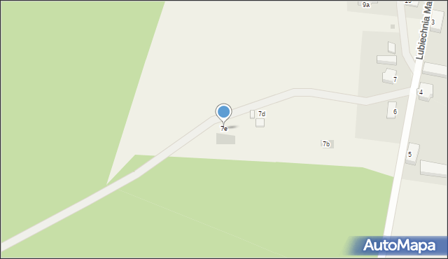 Lubiechnia Mała, Lubiechnia Mała, 7e, mapa Lubiechnia Mała
