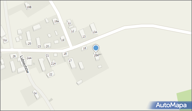 Lubiechów, Lubiechów, 16A, mapa Lubiechów