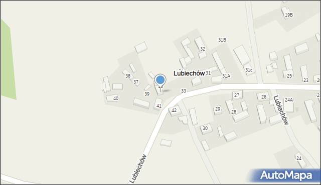 Lubiechów, Lubiechów, 36, mapa Lubiechów