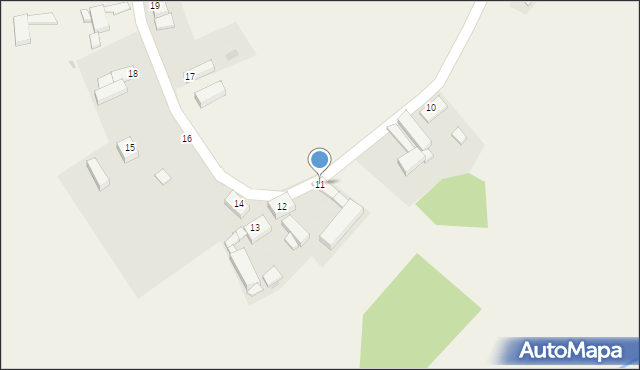 Lubiechów Dolny, Lubiechów Dolny, 11, mapa Lubiechów Dolny