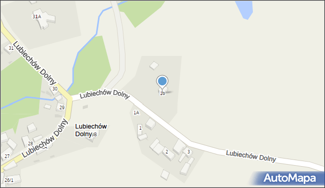 Lubiechów Dolny, Lubiechów Dolny, 1b, mapa Lubiechów Dolny