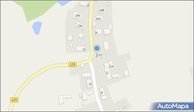 Lubiechów Dolny, Lubiechów Dolny, 22, mapa Lubiechów Dolny