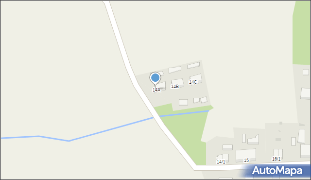 Lubiechów Górny, Lubiechów Górny, 14A, mapa Lubiechów Górny