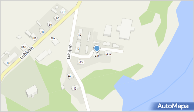 Lubięcin, Lubięcin, 43b, mapa Lubięcin