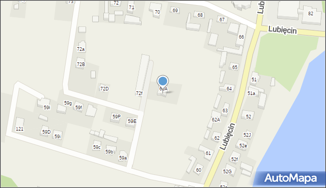 Lubięcin, Lubięcin, 60B, mapa Lubięcin