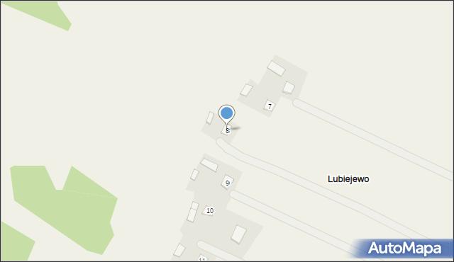 Lubiejewo, Lubiejewo, 8, mapa Lubiejewo