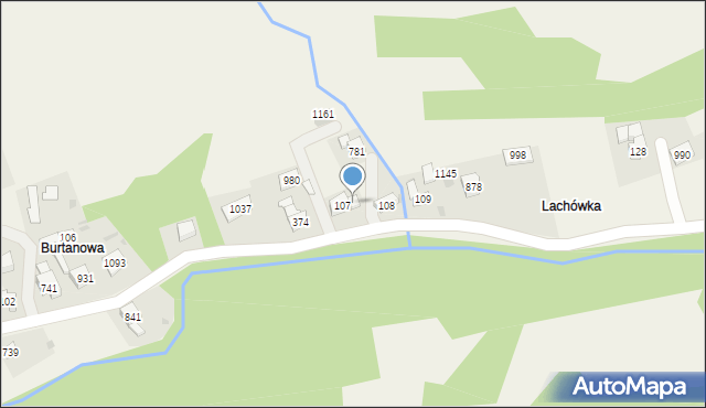 Lubień, Lubień, 107a, mapa Lubień