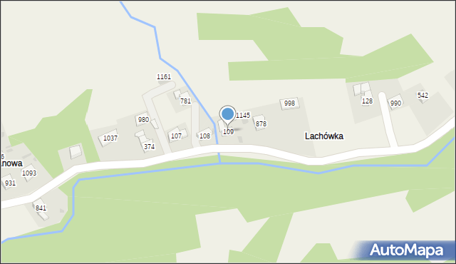 Lubień, Lubień, 109, mapa Lubień