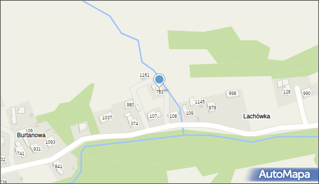 Lubień, Lubień, 781, mapa Lubień