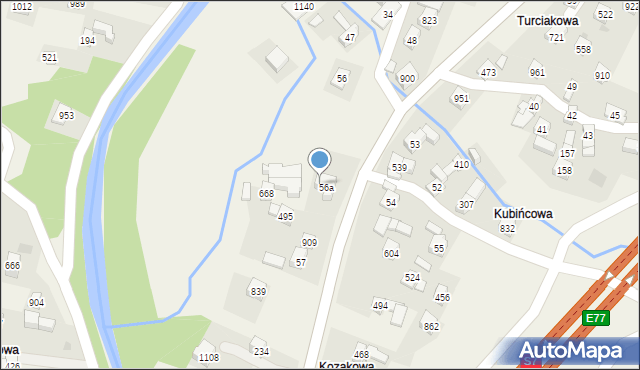 Lubień, Lubień, 844, mapa Lubień