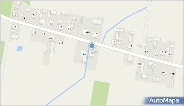 Lubień, Lubień, 14, mapa Lubień