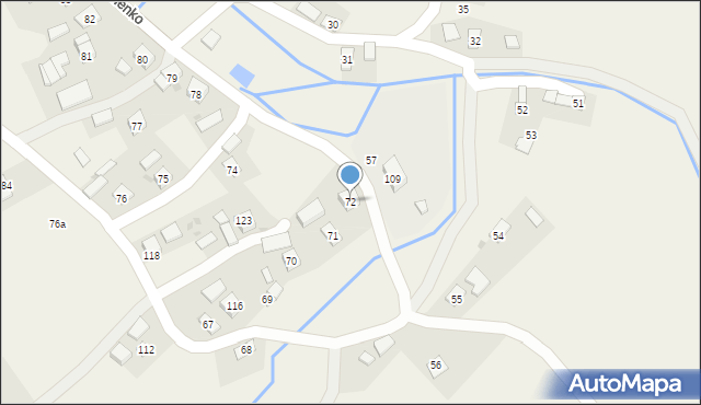 Łubienko, Łubienko, 72, mapa Łubienko