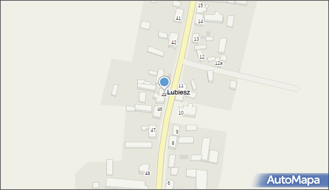 Lubiesz, Lubiesz, 44, mapa Lubiesz