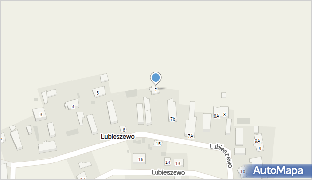 Lubieszewo, Lubieszewo, 7, mapa Lubieszewo