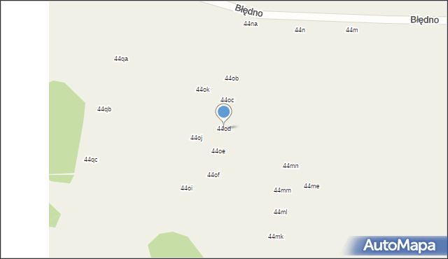 Lubieszewo, Lubieszewo, 44od, mapa Lubieszewo