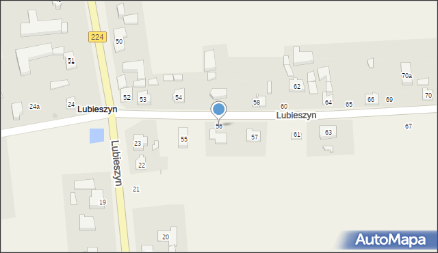 Lubieszyn, Lubieszyn, 56, mapa Lubieszyn