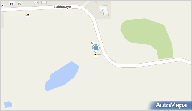 Lubieszyn, Lubieszyn, 71, mapa Lubieszyn