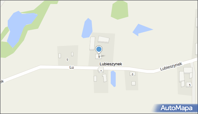 Lubieszynek, Lubieszynek, 8, mapa Lubieszynek