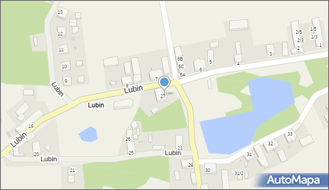 Lubin, Lubin, 27/1, mapa Lubin