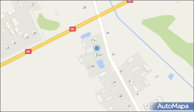 Łubin Kościelny, Łubin Kościelny, 17, mapa Łubin Kościelny