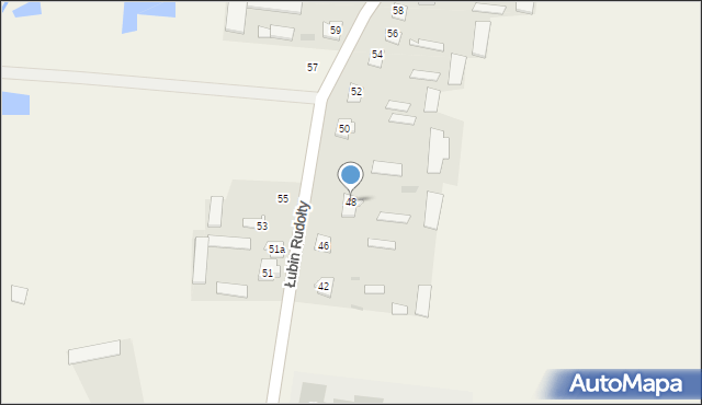 Łubin Kościelny, Łubin Kościelny, 48, mapa Łubin Kościelny
