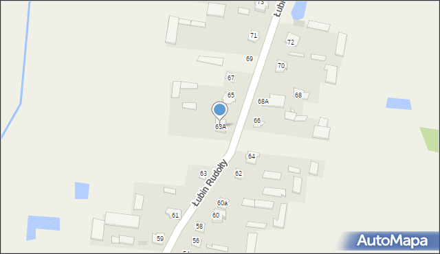 Łubin Kościelny, Łubin Kościelny, 63A, mapa Łubin Kościelny