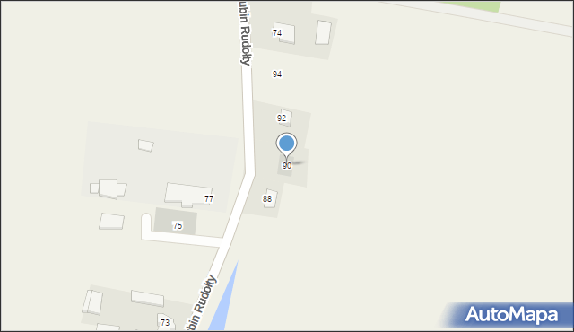 Łubin Kościelny, Łubin Kościelny, 90, mapa Łubin Kościelny