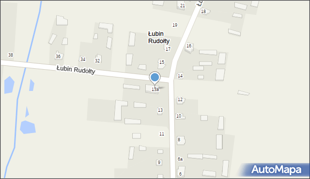 Łubin Rudołty, Łubin Rudołty, 13a, mapa Łubin Rudołty