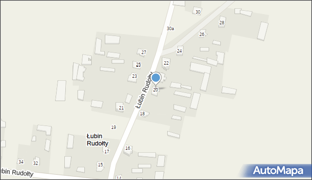 Łubin Rudołty, Łubin Rudołty, 20, mapa Łubin Rudołty