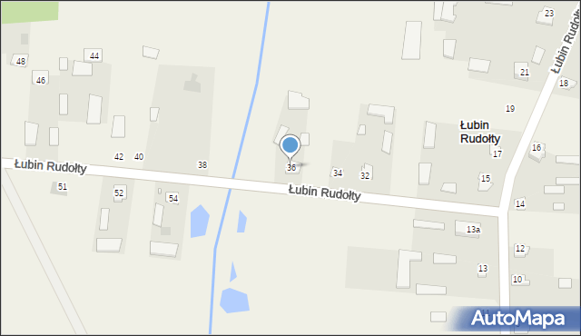 Łubin Rudołty, Łubin Rudołty, 36, mapa Łubin Rudołty