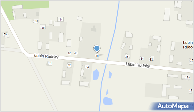 Łubin Rudołty, Łubin Rudołty, 38, mapa Łubin Rudołty